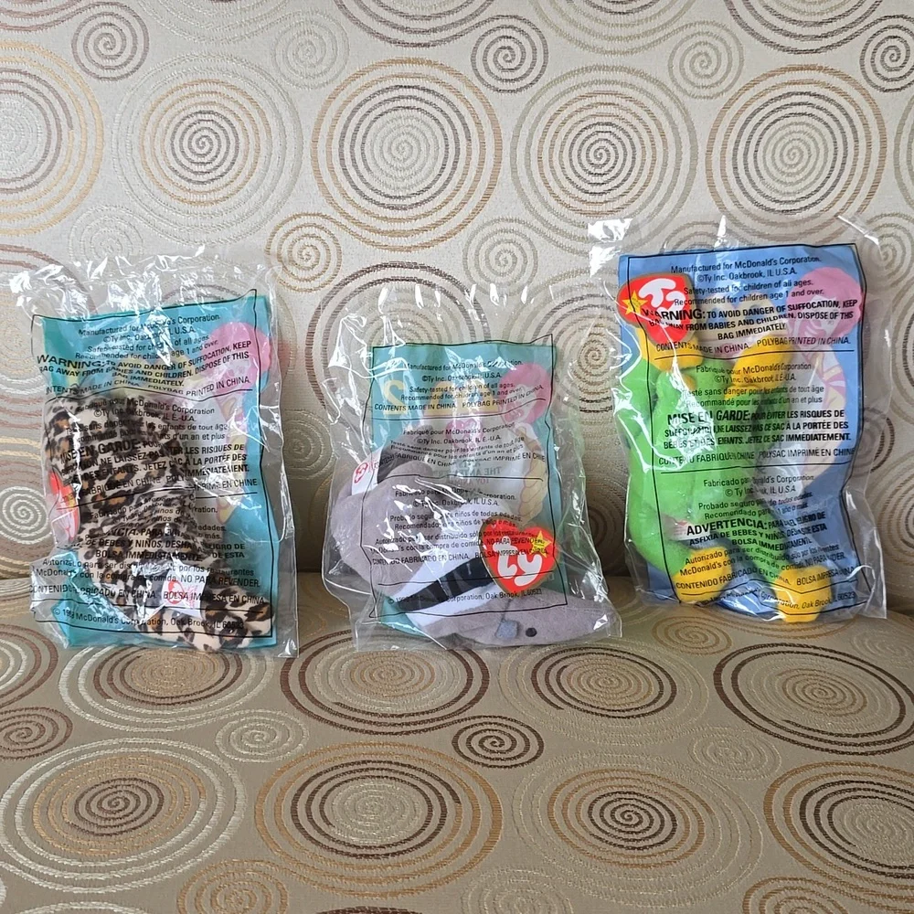 1999 McDonalds Happy Meal❤TY Teenie Beanie Babies☆Full Set New Unopened Packages - Picture 4 of 14